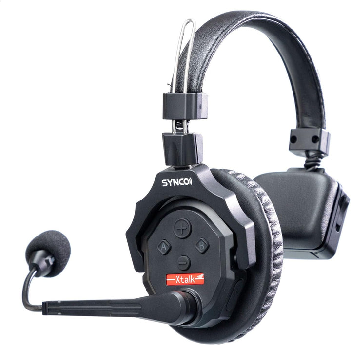 SYNCO XTalk X2 kabelloses Headset Intercom System,2.4 GHz Vollduplex 350 M/1148 FT Echtzeit-Monitori