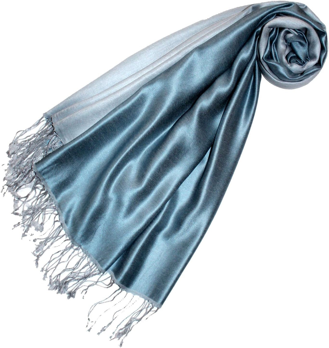 Lorenzo Cana Herren Wendeschal 70% Seide 30% Viskose Schaltuch 70 cm x 190 cm zweifarbig Schal Doubl