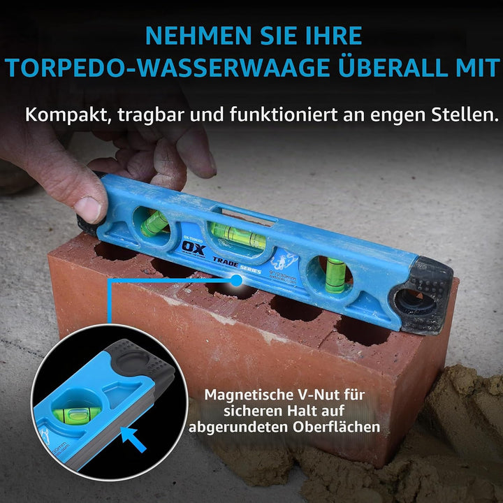 Trade 4 Piece Level Set - 600, 1200 &amp; 1800mm Trade Level and Trade 230mm Torpedo Level 4 Piece Set,
