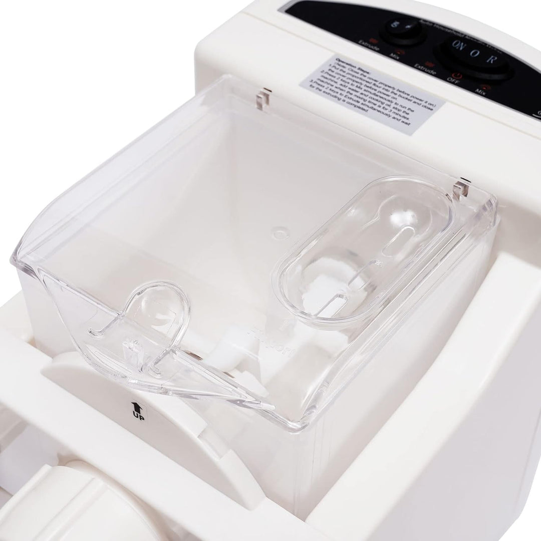 Elektrische Nudelmaschine Vollautomatisch, Nudelmaschinen Spaghettimaschine mit 9 Nudelgitter und 1