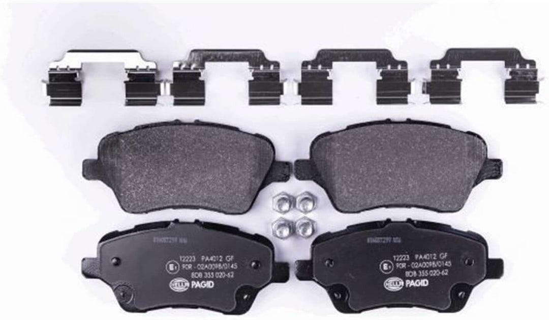 HELLA PAGID 8DB 355 020-621 Bremsbelagsatz - T2223 - Dicke/Stärke: 16.7mm - Bremssystem: TRW - nicht