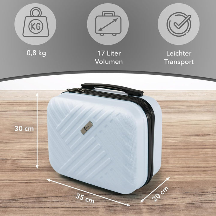 Xonic® Design Kosmetikkoffer aus ABS Hartschale – Robustes Beautycase als Handgepäck - Kosmetiktasch