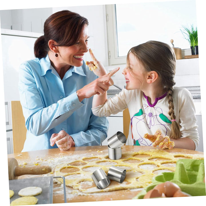 YARNOW 8 Stück Mousse Ringe Dessertring Set Speisering Mini Tortenring Kleine Kuchenform Dessert Sch