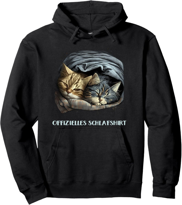 Katze Offizielles Schlafshirt Pullover Hoodie