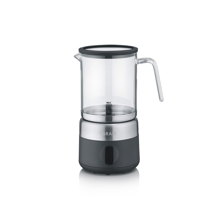 GRAEF MS802EU - Milchaufschäumer, elektrisch, bis zu 500ml Milchschaum in Barista-Qualität, herausne
