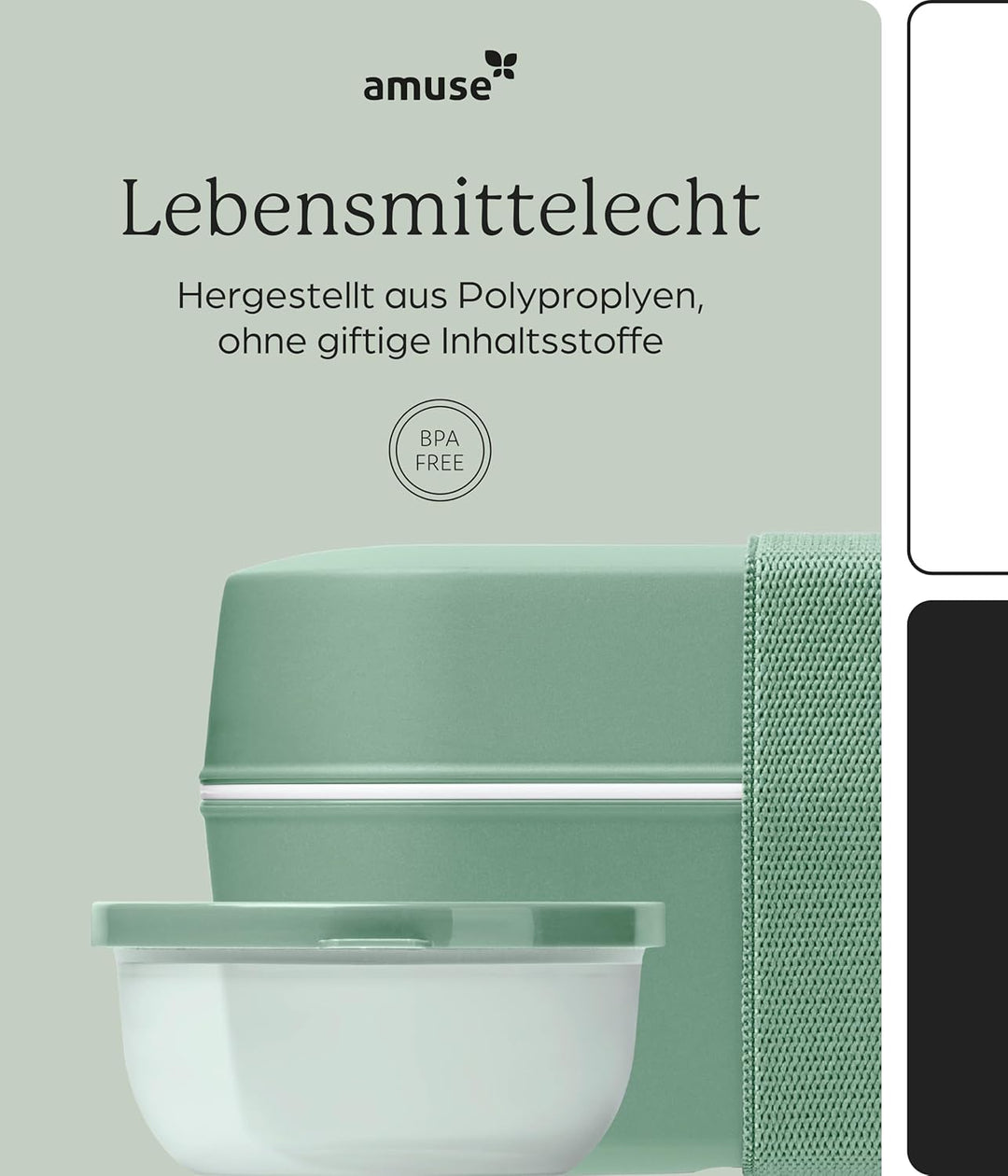 Amuse Lunchbox Erwachsene | Salat To Go Box, Brotdose Erwachsene oder Jausenbox Kinder | Bento Box |
