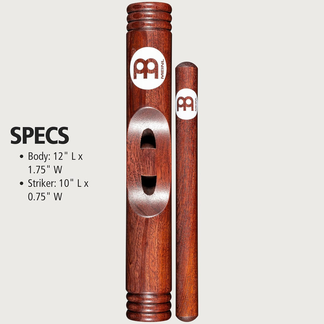 Meinl CL3RW African Wood Claves, Redwood