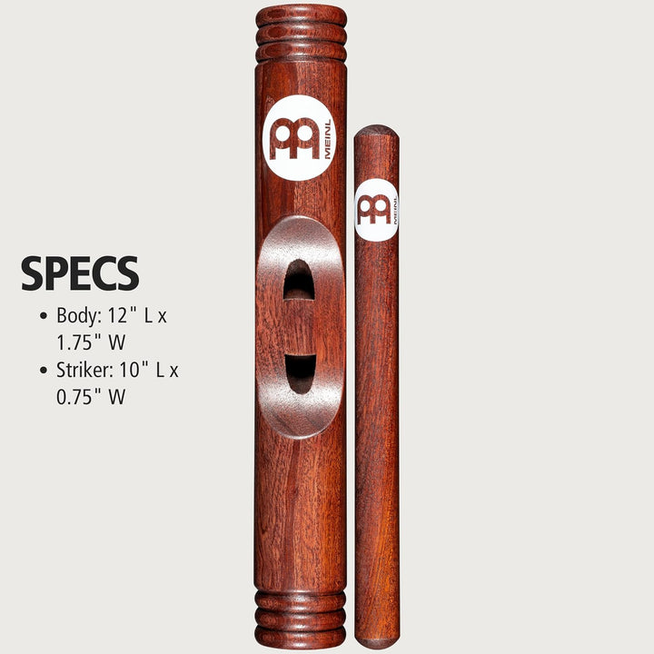 Meinl CL3RW African Wood Claves, Redwood