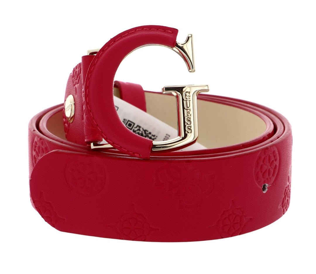 GUESS Geva Adjustable Belt W95 Magenta Logo - kürzbar