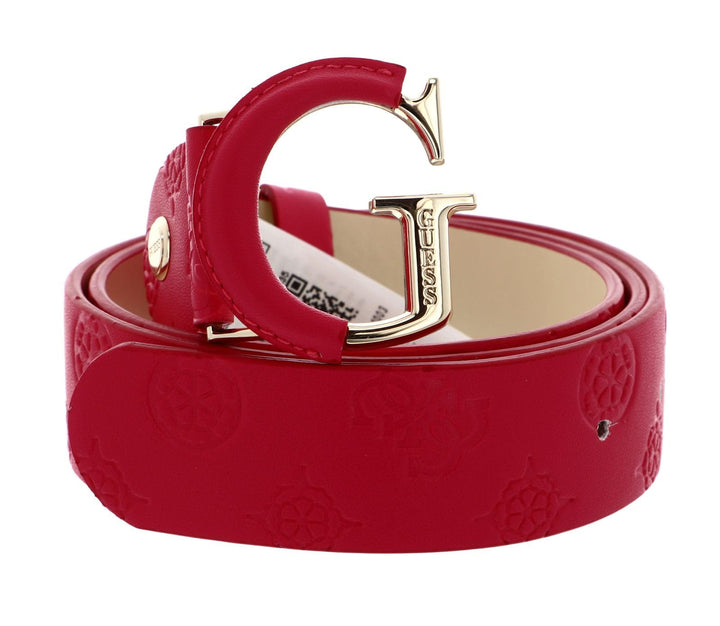 GUESS Geva Adjustable Belt W95 Magenta Logo - kürzbar