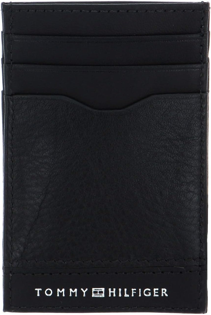 Tommy Hilfiger Herren 1985 Rucksack Hochwertiges Leder Einheitsgrösse Schwarz, Einheitsgrösse Schwar