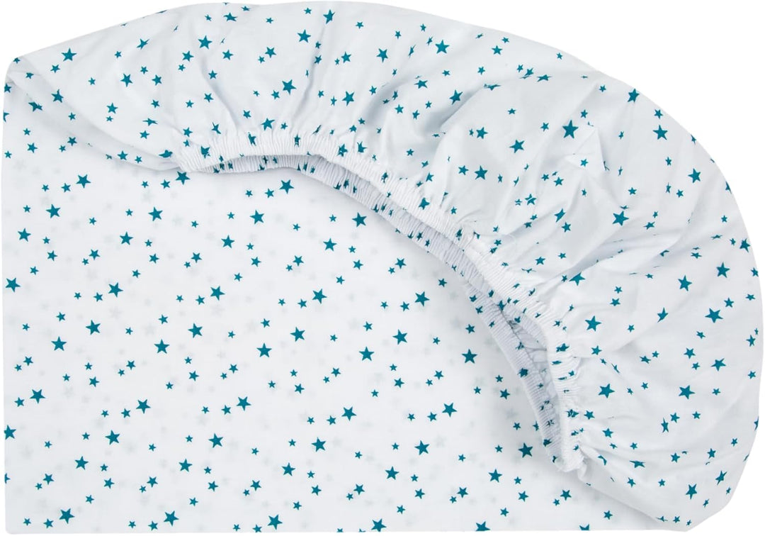 FlyIdeas Spannbettlaken für Kinderwagen Stubenwagen Moseskörbe 75x35 cm, 2 STK. - 2 Spannbettlaken P