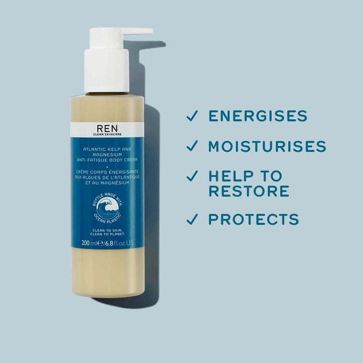 REN - Atlantic Kelp and Magnesium Anti-Fatique Body Cream 200 ml
