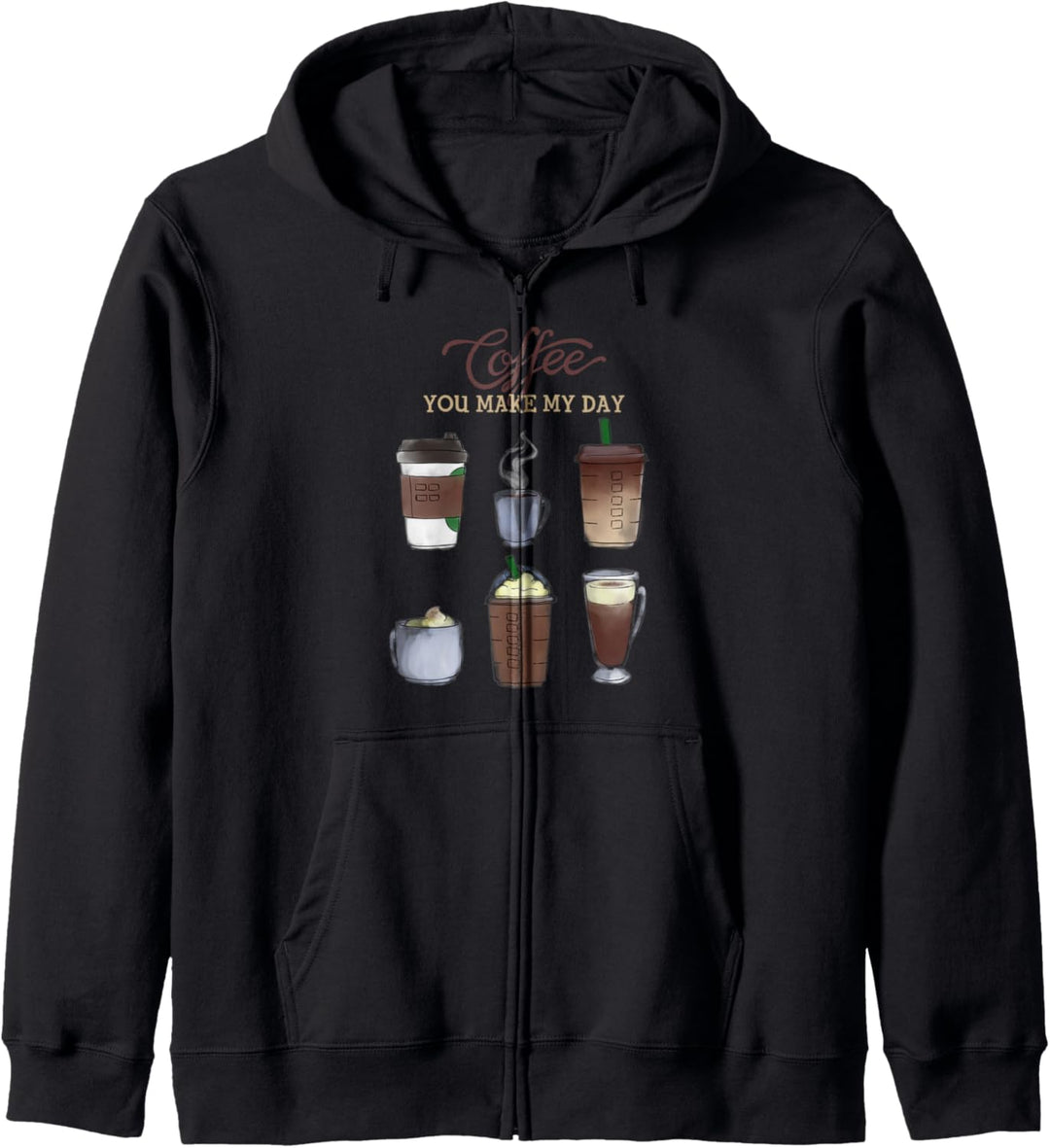 Coffee: you make my day Kapuzenjacke