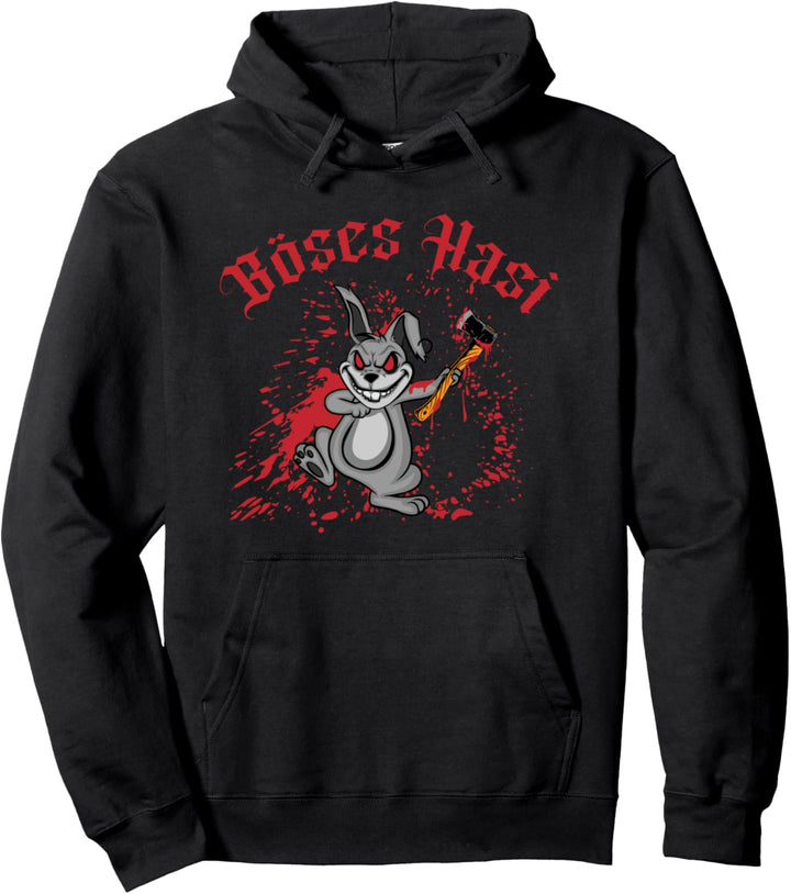 Böses Hasi Horror Hase Pullover Hoodie