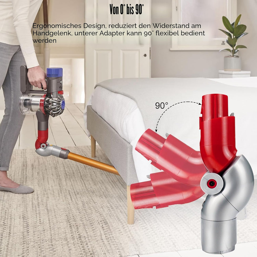 Unterer Adapter Schnellverschluss Biegeadapter für Dyson V10Slim V12 Digital Slim Staubsauger Zubehö