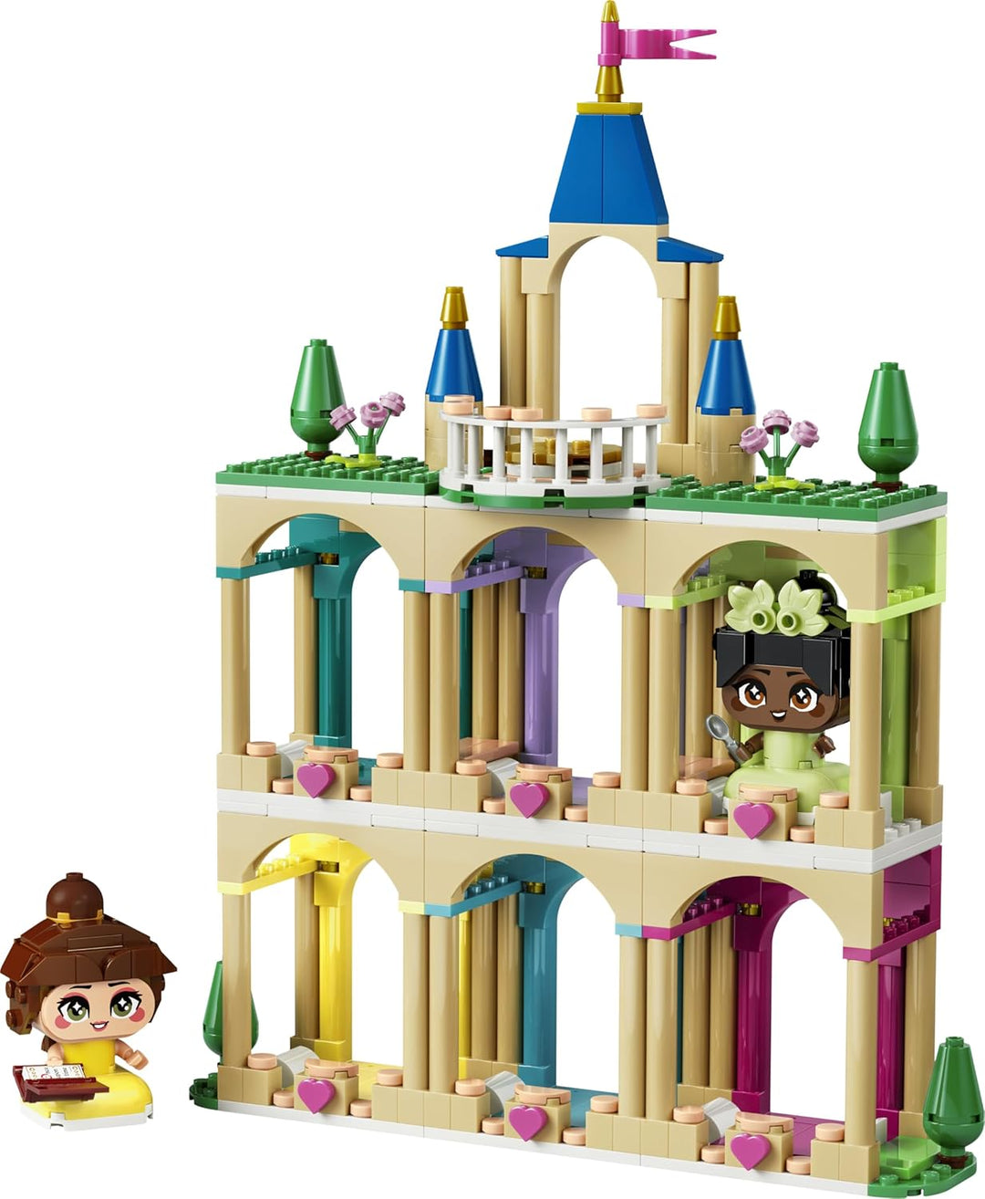 LEGO ǀ Disney Princess Die Mini-Prinzessinnen Belle und Tiana mit ihrem Schloss - Spielzeug mit 2 Mi