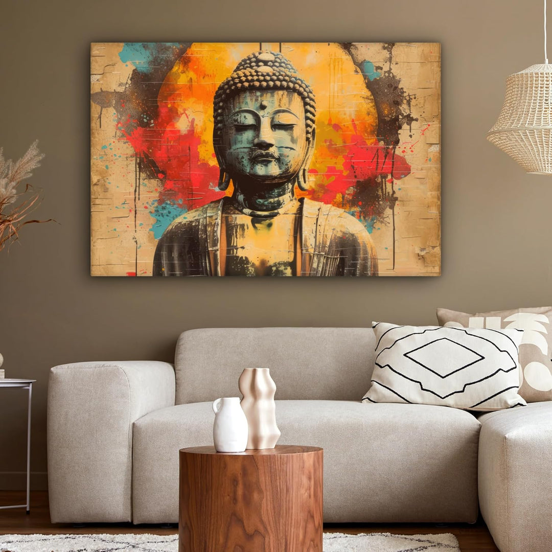MuchoWow© Leinwandbild Gross 120x80 cm XXL Dekoration Wohnzimmer Bilder Pictures Wall Decoration Liv