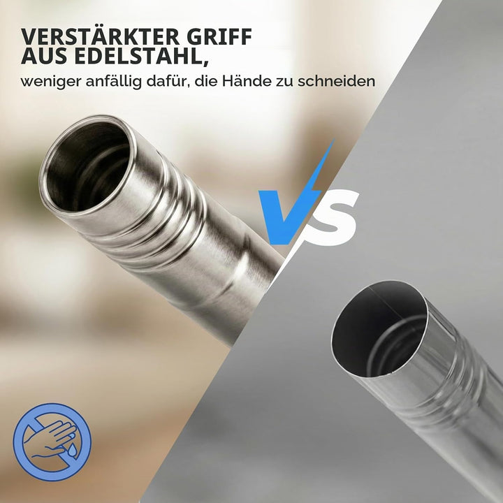 Masthome Bodenwischer Set mit Eimer,Wischmopp Set mit Edelstahlgriff und 4 Mikrofaser Moppkopf, Putz