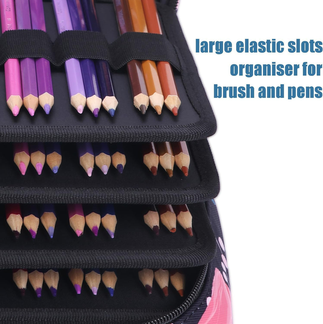 OVAKIA Federmäppchen Super Grosse, Pencil Case Schreibwaren-Stifttasche Federtaschen mit 100 Slots O