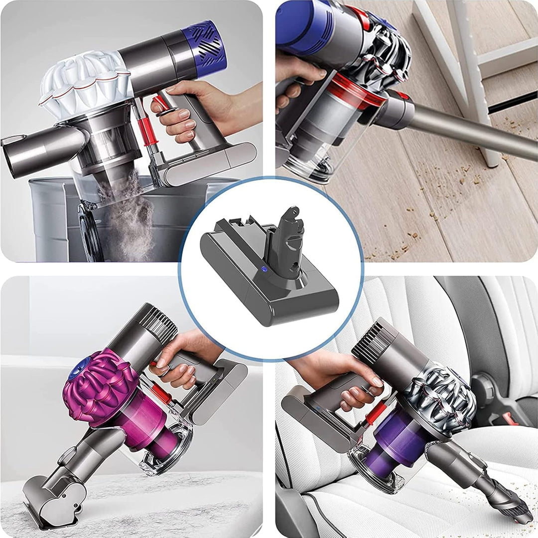 V6 Akku für Dyson, Powtree 6000mAh Ersatzakku für Dyson V6 DC58 DC59 DC61 DC62 DC72 DC74 Animal SV03