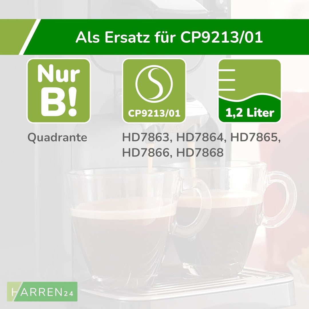 Wassertank CP9213 kompatibel mit Philips Senseo Quadrante, Nur B-Version! HD7863, HD7864, HD7865, HD