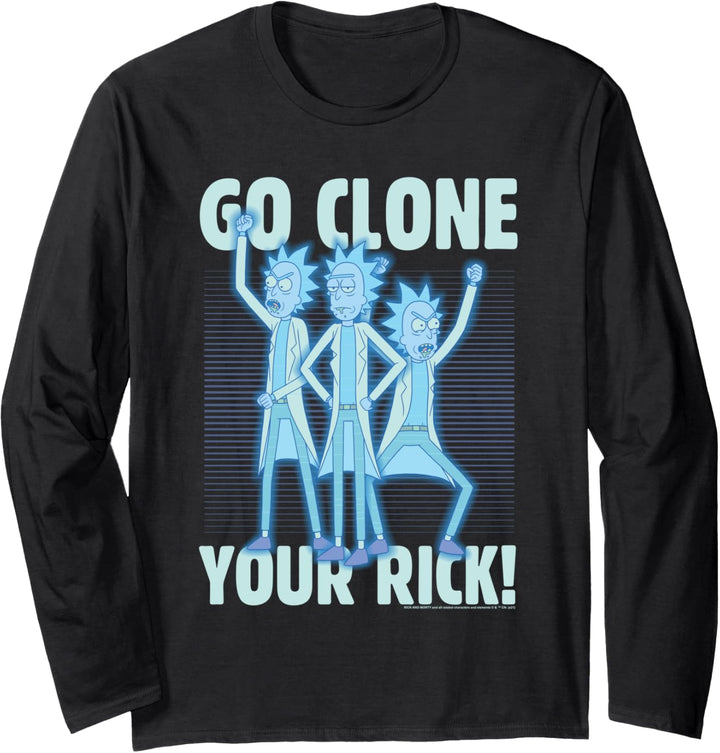 Rick and Morty Go Clone Your Rick Langarmshirt