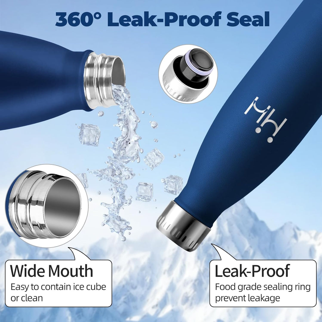 HoneyHolly Trinkflasche Edelstahl - 750ml - Thermosflasche, BPA-Frei, Trinkflaschen Sport - Auslaufs