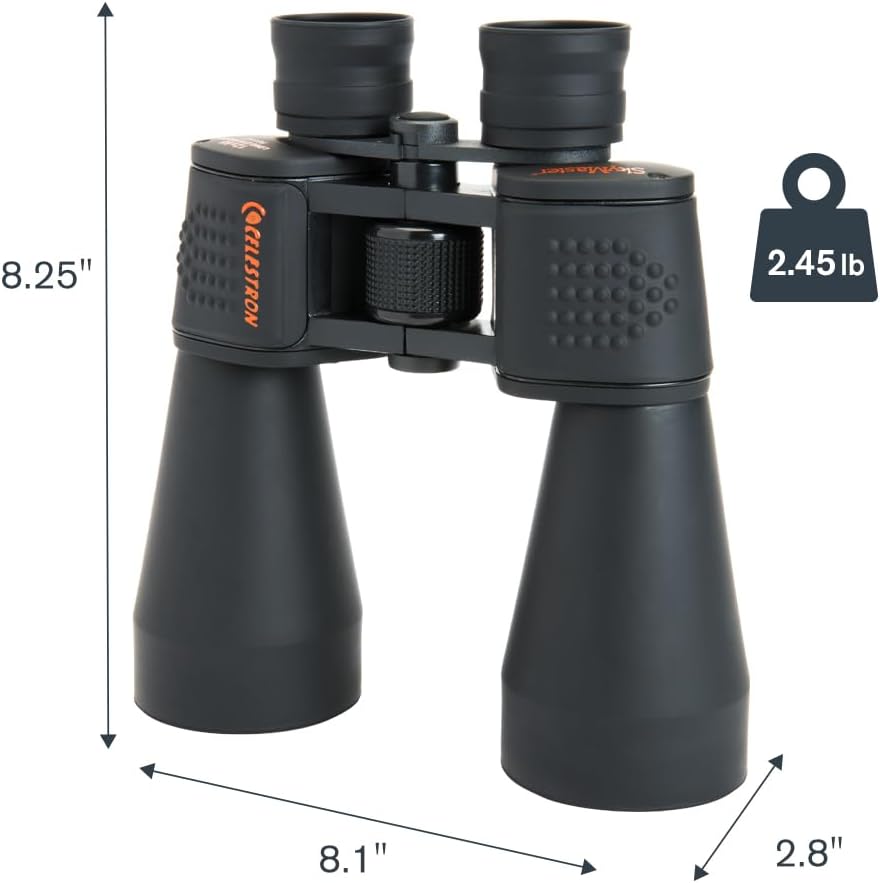 Celestron 71007 SkyMaster 12 x 60 mm Porroprismenfernglas mit mehrfach vergütete Linse, BaK-4 Prisme