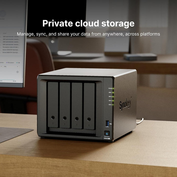 Synology DiskStation DS423+ Netzwerk-Speicherlaufwerk (schwarz)