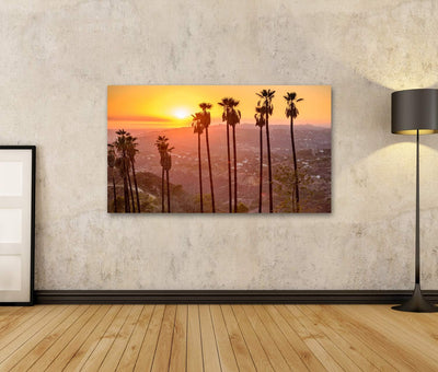 Bild Bilder auf Leinwand Griffith Park Los Angeles Kalifornien USA Wandbild Poster Leinwandbild RLA