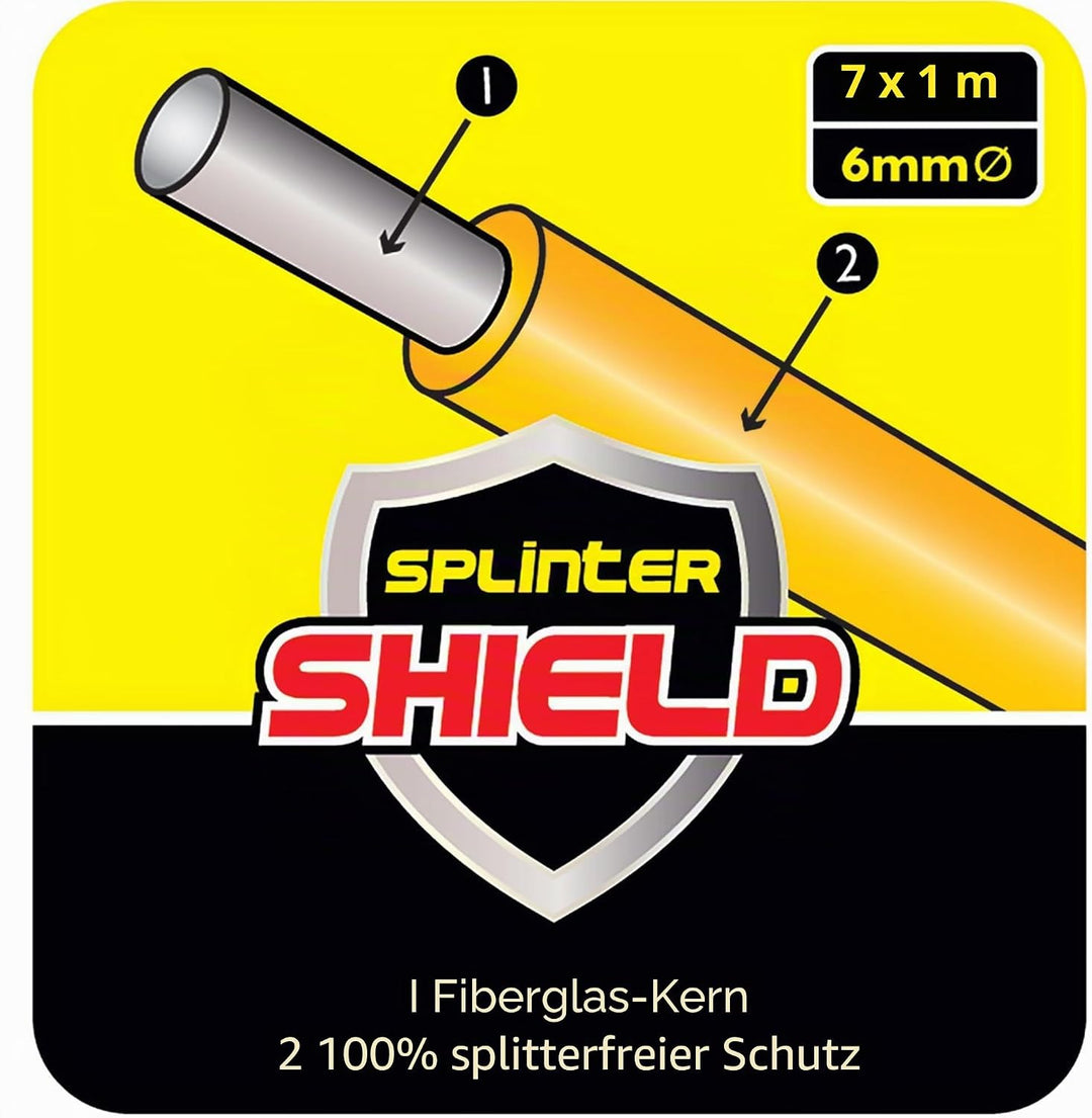 C.K MightyRods Pro 10m Kabelstangen Standard Set, 4 Flexibilitäten Einziehstangen, Splitterfrei Glas