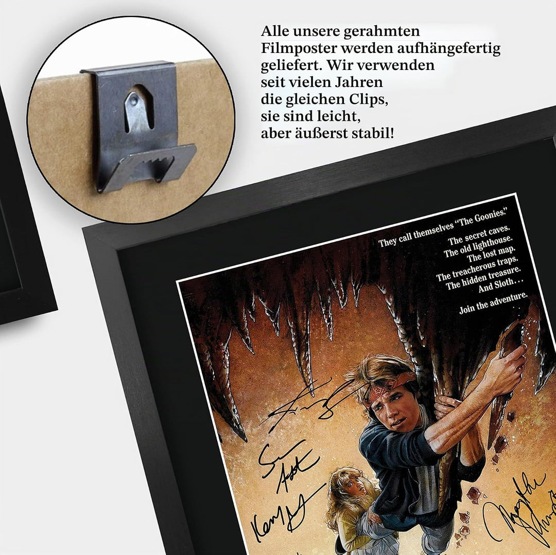 HWC Trading Goonies The Cast Geschenke Printed Poster Autogramm Bild für Film-Memorabilia Fans Signe