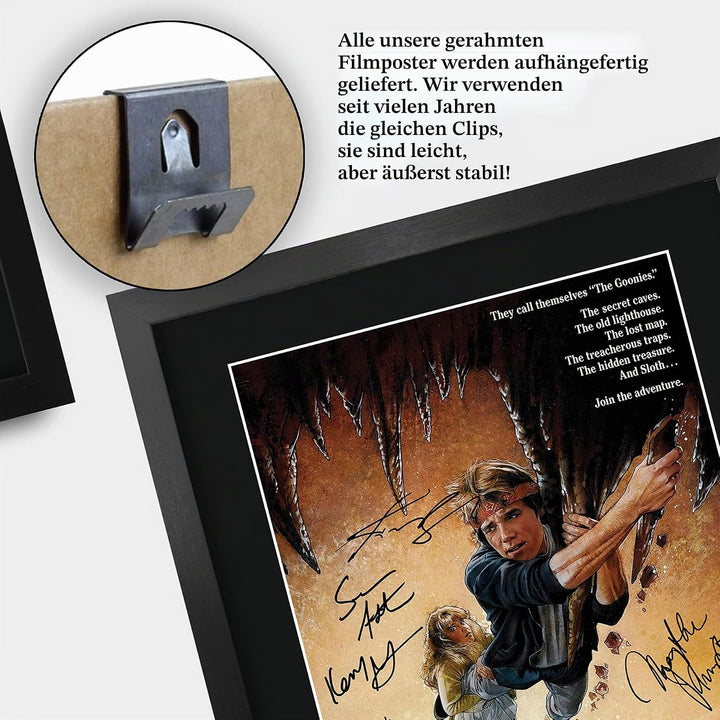 HWC Trading Goonies The Cast Geschenke Printed Poster Autogramm Bild für Film-Memorabilia Fans Signe