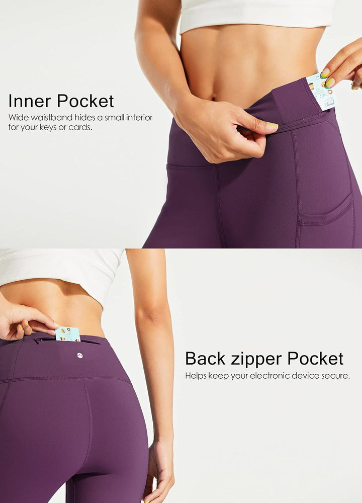 WILLIT Fleece gefütterte Leggings Damen Wasserbeständig Thermohose warme Winterhosen Yogahose Laufho