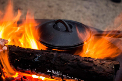 BBQ-Toro Dutch Oven Set in Holzkiste und mehr | Gusseisen - bereits eingebrannt (7-teilig), 7-teilig