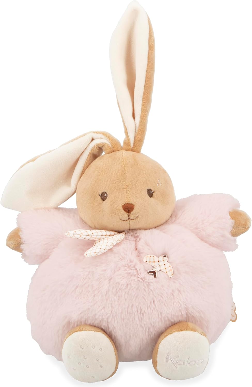 KALOO - Schmusetuch Kaninchen Rosa 25cm - Ultraweiches und Flauschiges Plüschtier für Babys - Zärtli