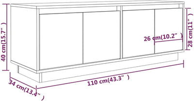 Tidyard TV Schrank Lowboard TV Möbel Tisch Board Sideboard Fernsehtisch Fernsehschrank HiFi-Schrank