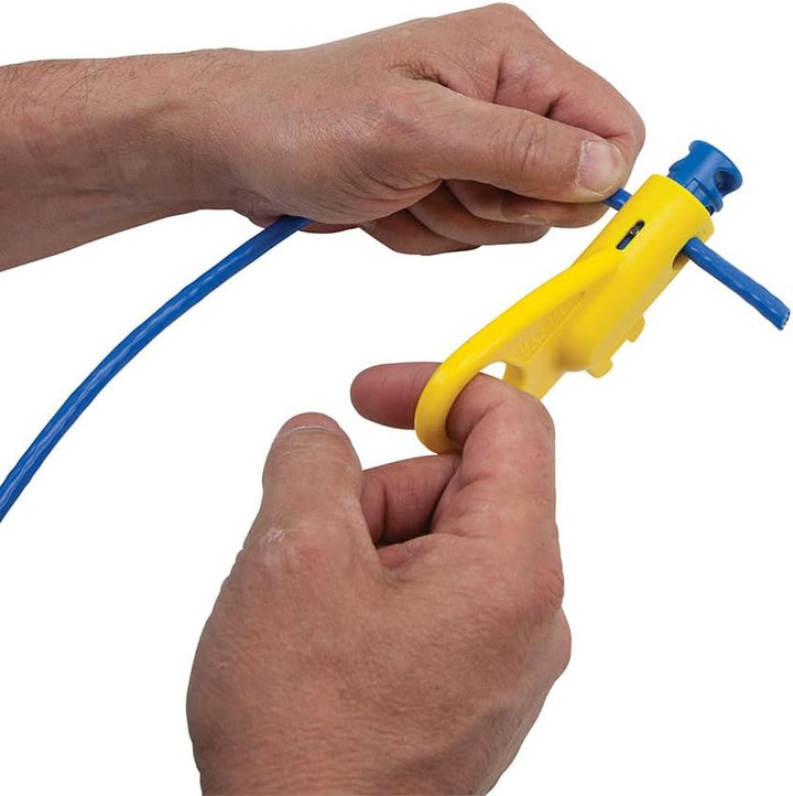 Klein Tools VDV026-212 Koaxial-Einbauset mit Crimpwerkzeug, Kabelschneider, Abisolierzange und F-Ste