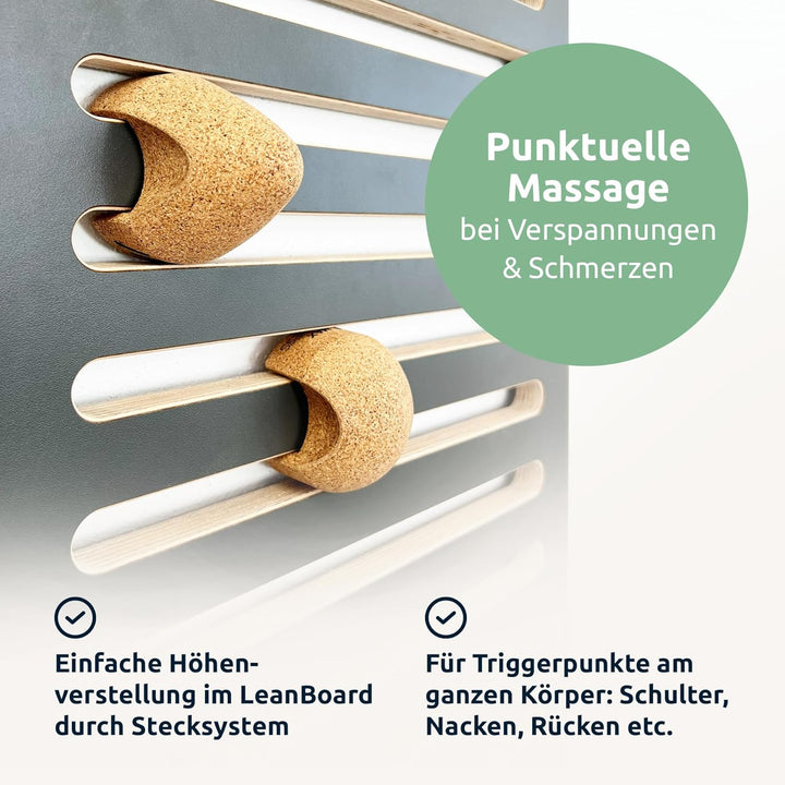 MaxFitness - Faszienrolle Set mit Wandhalterung Performance - inkl. LeanBoard & PickUp - 2 Foam Roll