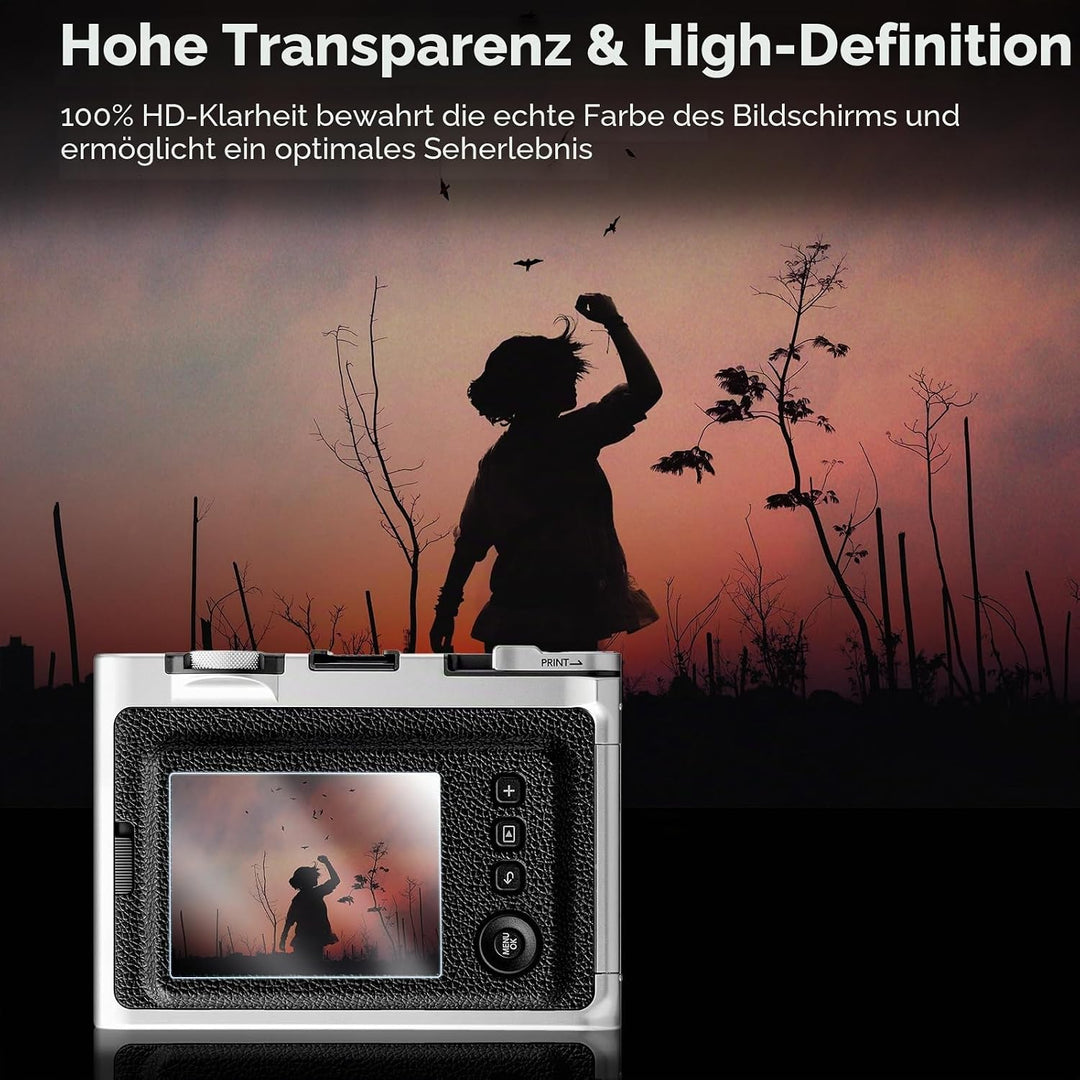 Rieibi Zubehör für Fujifilm Instax Mini Evo Sofortbildkamera, Geschenkpaket inklusive transparenter