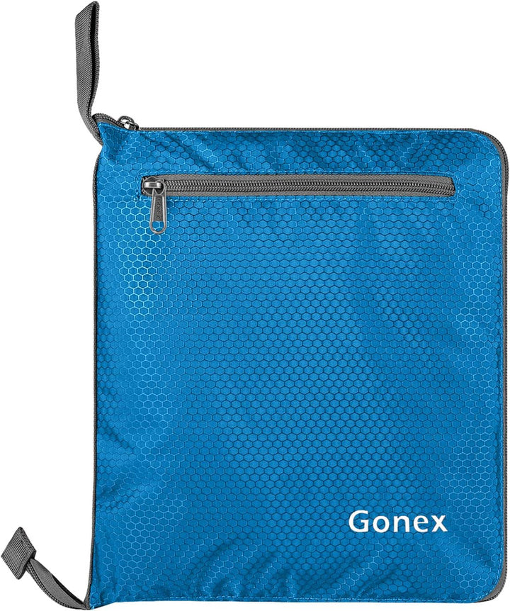 Gonex Faltbare Reisetasche, Leicht mit Schuhfach, 150L, Himmelblau | 210D Waben-Nylon, Wasserabweise