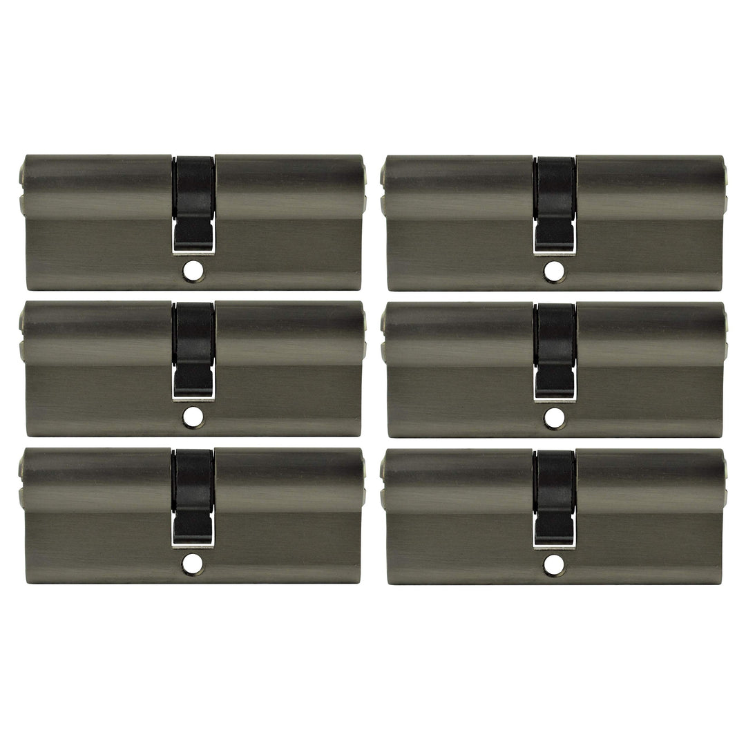 LÖWEN 60 mm 6x Zylinderschloss 30/30 Doppelzylinder gleichschliessend Massive Schliesszylinder inkl.