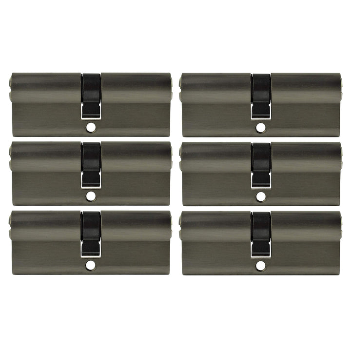 LÖWEN 60 mm 6x Zylinderschloss 30/30 Doppelzylinder gleichschliessend Massive Schliesszylinder inkl.