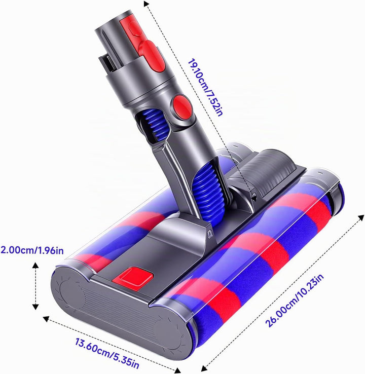 Weiche Walzenbürste Kompatibel mit den Staubsaugern Dyson V7, V8, V10, V11 Ersatzteile mit Frontbele