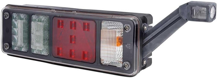 HELLA - Heckleuchte - Hybrid - 24V - Anbau/geschraubt - Lichtscheibenfarbe: glasklar - Stecker: Easy