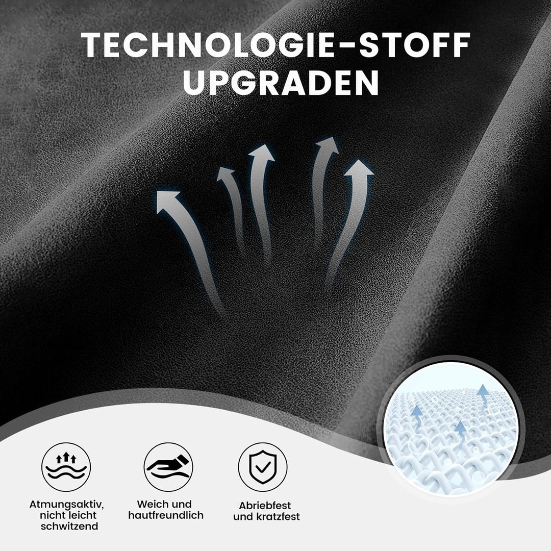 GTPLAYER Gaming Stuhl Stoff, Gaming Sessel mit Taschenfederkissen, ergonomischer Drehstuhl, Gamer St