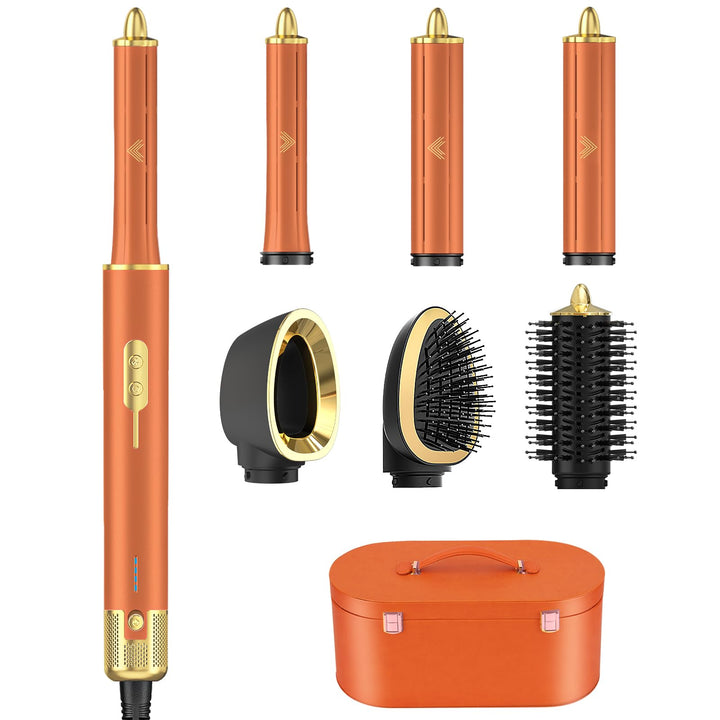 7 in 1 Hair Styler Set, Haarstyler - Airstyler, Auto-Wrap-Lockenstab und Föhnbürste Set, High Speed