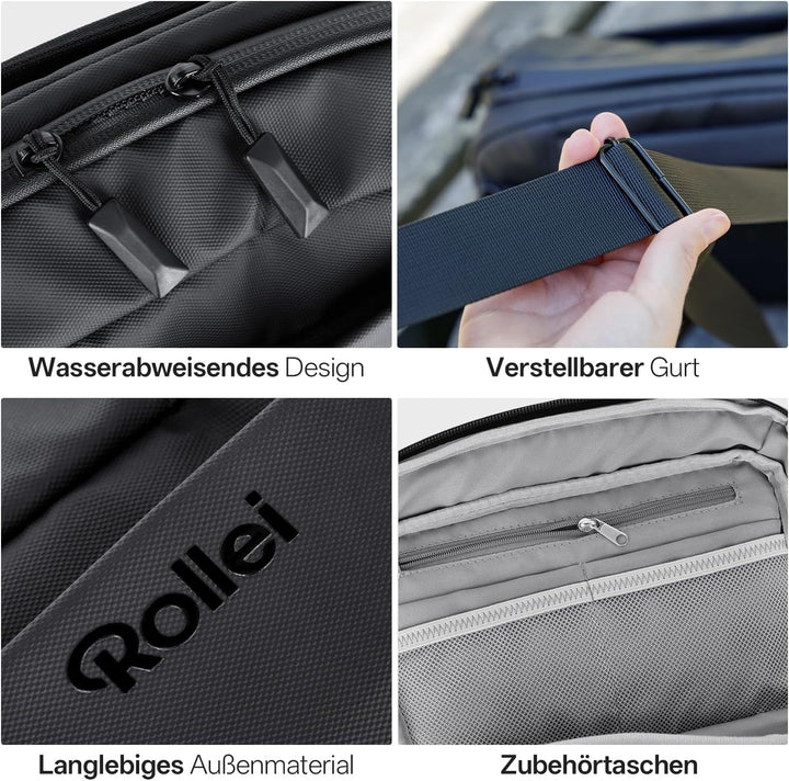 Rollei Fotoliner Ocean Slingbag S Kameratasche Fototasche Schultertasche klein Kamera Tasche Wasserd