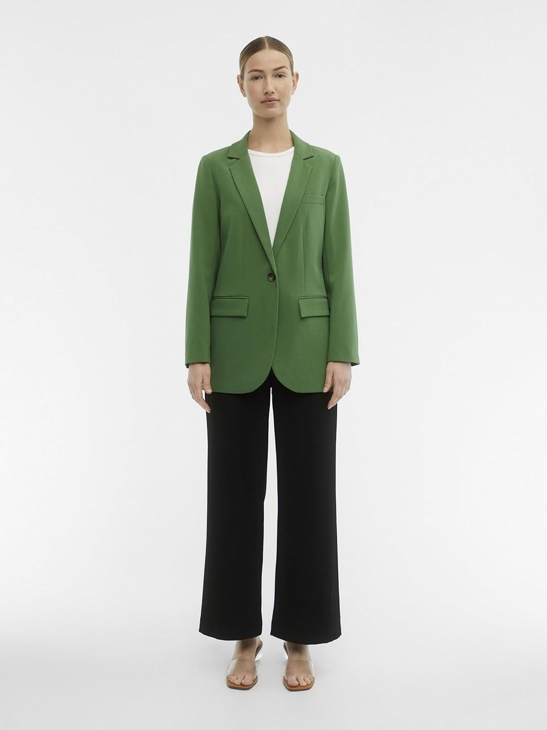 Object Damen Objsigrid L/S Noos Blazer 34 Artichoke Green, 34 Artichoke Green